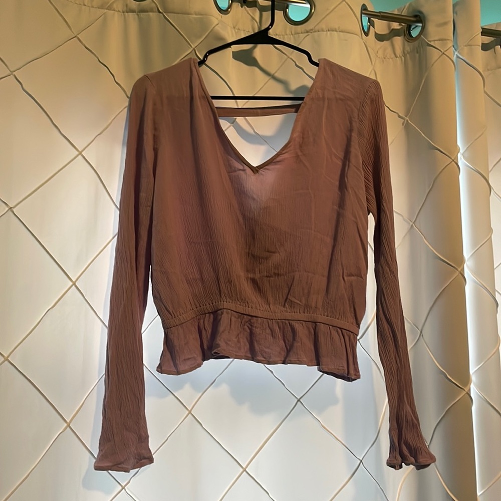 Purple Flowy Express Top (Size S)